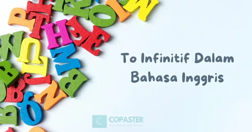 To Infinitive dalam bahasa inggris