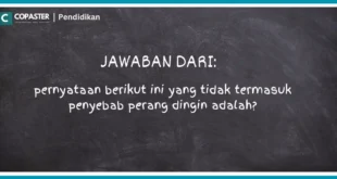 pernyataan berikut ini yang tidak termasuk penyebab perang dingin adalah