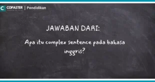 apa itu complex sentence pada bahasa inggris