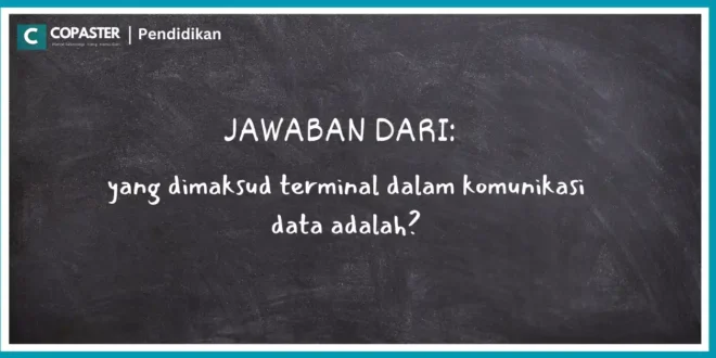 yang dimaksud terminal dalam komunikasi data adalah