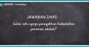 Salah satu upaya penegakkan kedaulatan perairan adalah?