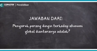 Pengaruh perang dingin terhadap ekonomi global diantaranya adalah?