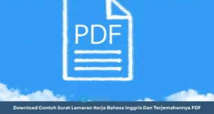 surat lamaran kerja bahasa inggris dan terjemahannya pdf